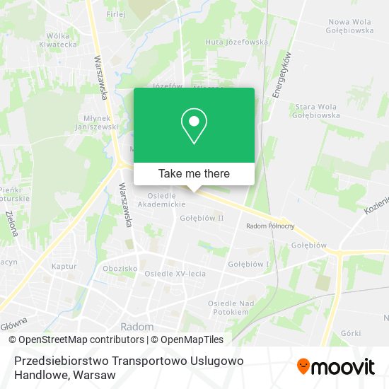 Przedsiebiorstwo Transportowo Uslugowo Handlowe map