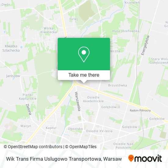 Wik Trans Firma Uslugowo Transportowa map