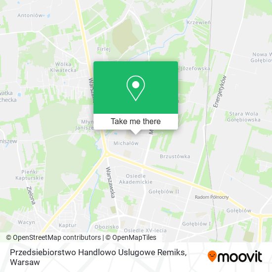 Przedsiebiorstwo Handlowo Uslugowe Remiks map