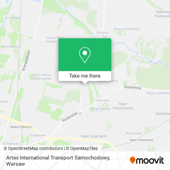 Artex International Transport Samochodowy map