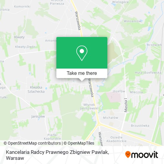 Kancelaria Radcy Prawnego Zbigniew Pawlak map