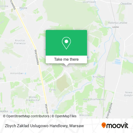 Карта Zbych Zaklad Uslugowo Handlowy
