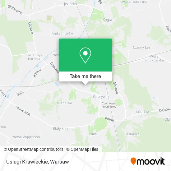 Uslugi Krawieckie map