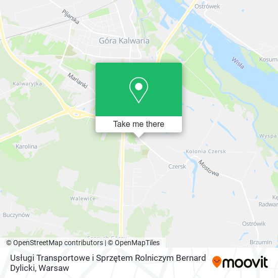 Usługi Transportowe i Sprzętem Rolniczym Bernard Dylicki map