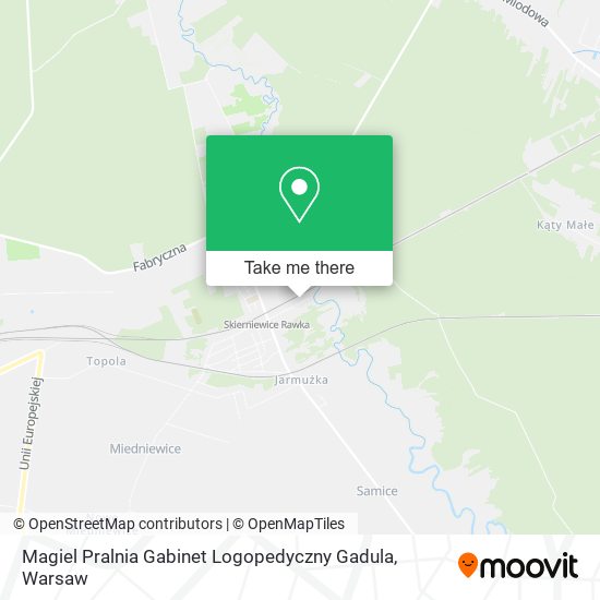 Magiel Pralnia Gabinet Logopedyczny Gadula map