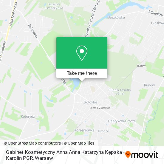 Gabinet Kosmetyczny Anna Anna Katarzyna Kępska - Karolin PGR map