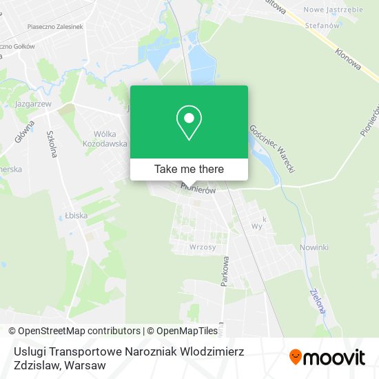 Uslugi Transportowe Narozniak Wlodzimierz Zdzislaw map