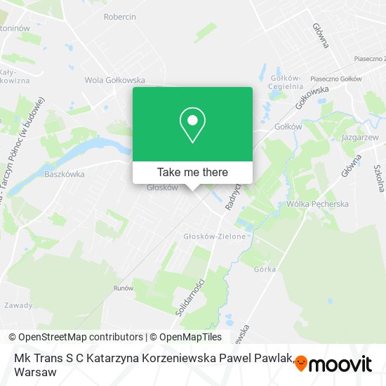 Mk Trans S C Katarzyna Korzeniewska Pawel Pawlak map