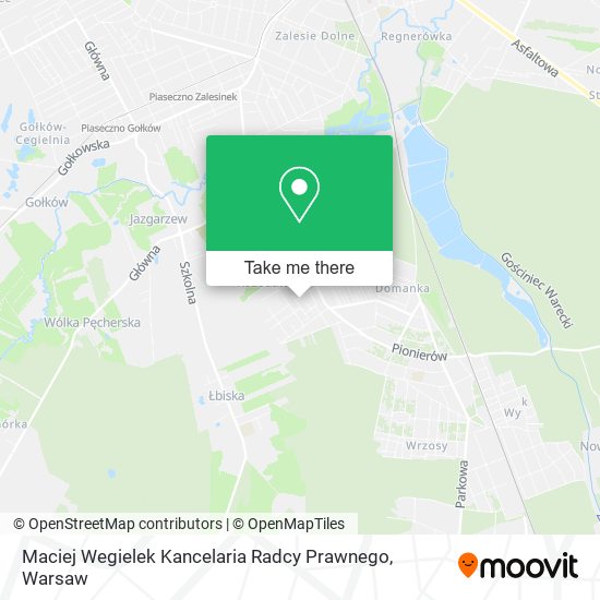 Maciej Wegielek Kancelaria Radcy Prawnego map