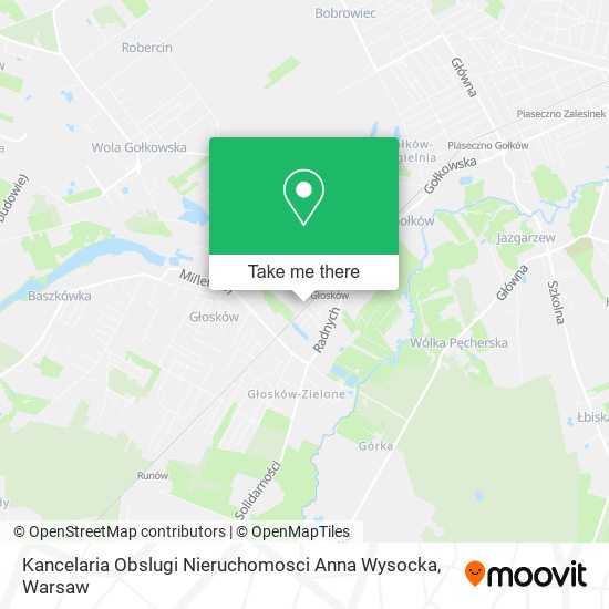 Kancelaria Obslugi Nieruchomosci Anna Wysocka map