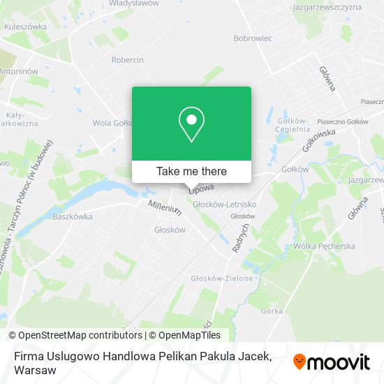 Firma Uslugowo Handlowa Pelikan Pakula Jacek map