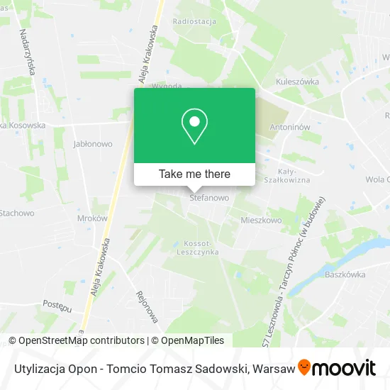 Utylizacja Opon - Tomcio Tomasz Sadowski map