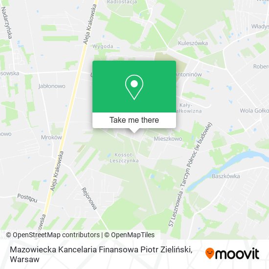 Карта Mazowiecka Kancelaria Finansowa Piotr Zieliński