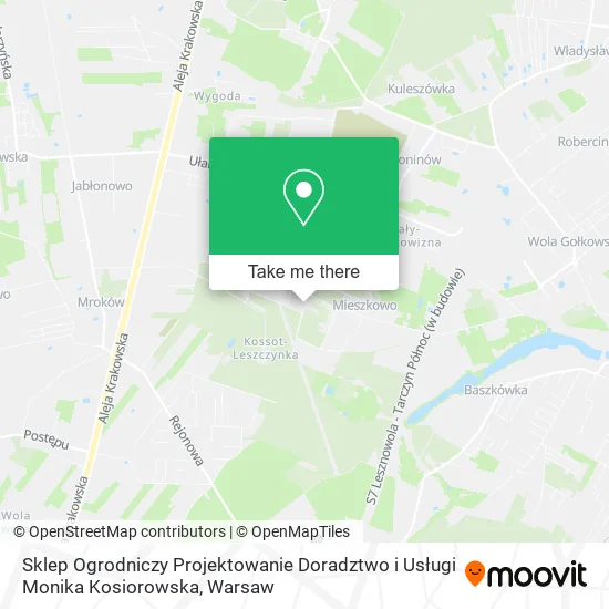 Sklep Ogrodniczy Projektowanie Doradztwo i Usługi Monika Kosiorowska map