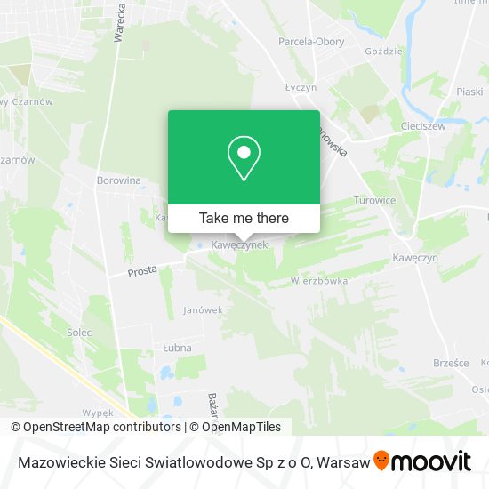 Mazowieckie Sieci Swiatlowodowe Sp z o O map