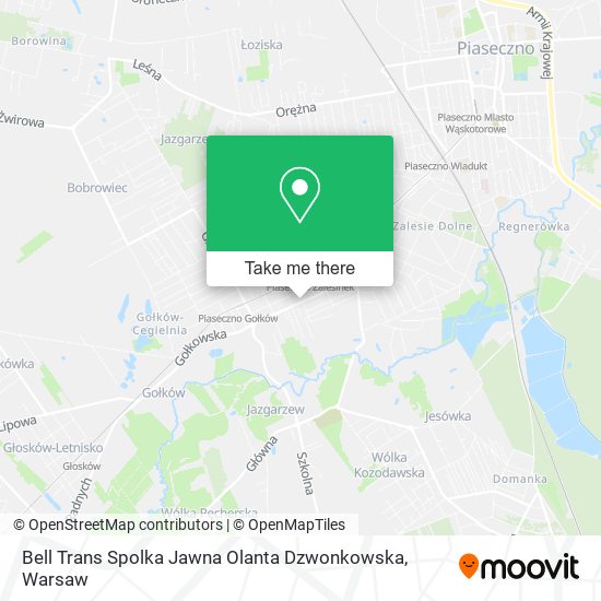 Bell Trans Spolka Jawna Olanta Dzwonkowska map