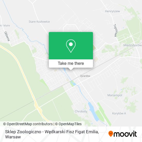 Sklep Zoologiczno - Wędkarski Fisz Figat Emilia map