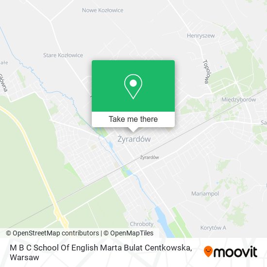 M B C School Of English Marta Bulat Centkowska map