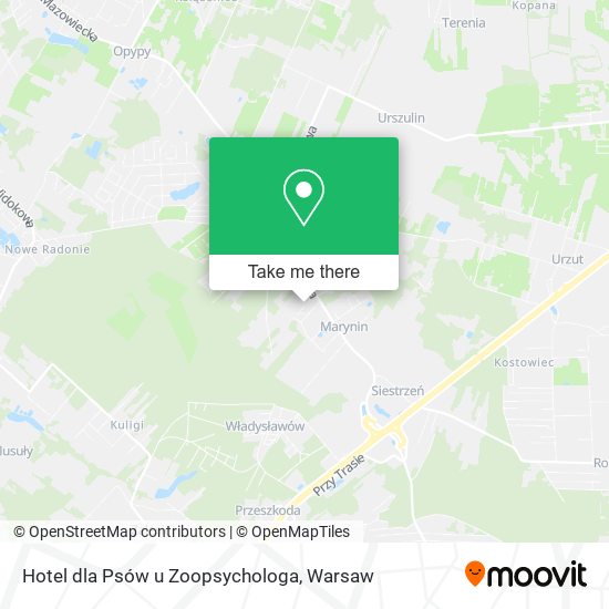 Hotel dla Psów u Zoopsychologa map