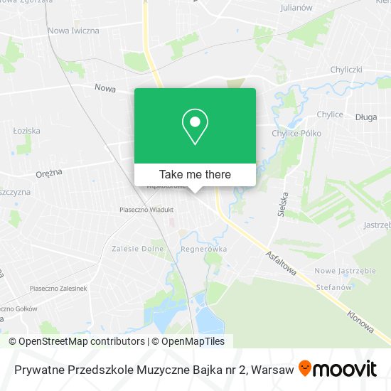 Prywatne Przedszkole Muzyczne Bajka nr 2 map