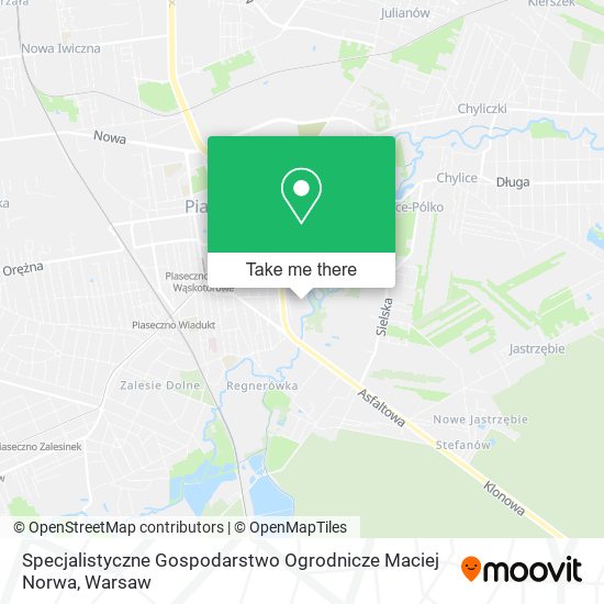 Specjalistyczne Gospodarstwo Ogrodnicze Maciej Norwa map