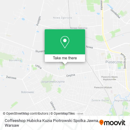 Coffeeshop Hubicka Kuzia Piotrowski Spolka Jawna map