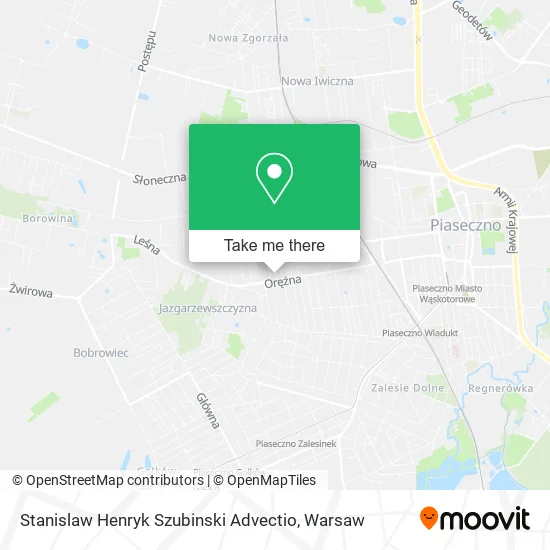 Карта Stanislaw Henryk Szubinski Advectio