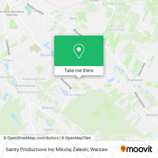 Sainty Productions Inc Mikolaj Zaleski map