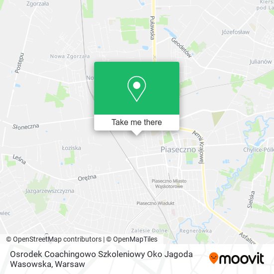 Osrodek Coachingowo Szkoleniowy Oko Jagoda Wasowska map