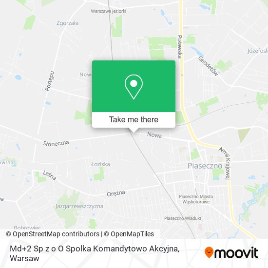 Md+2 Sp z o O Spolka Komandytowo Akcyjna map