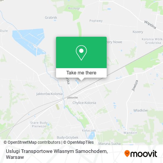 Uslugi Transportowe Wlasnym Samochodem map