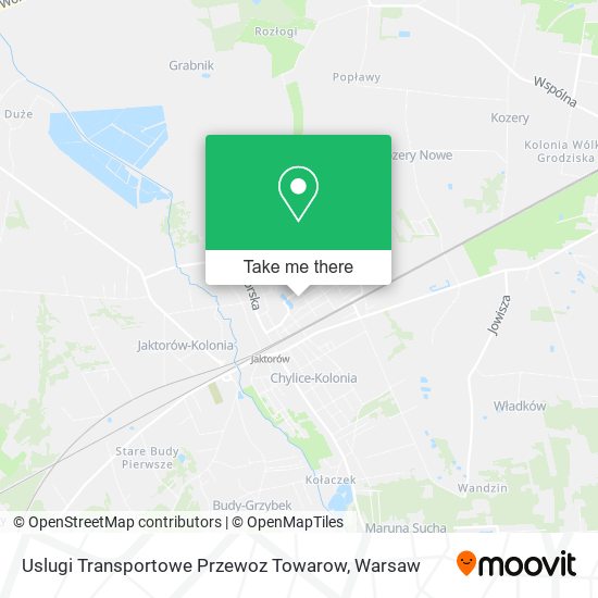 Uslugi Transportowe Przewoz Towarow map