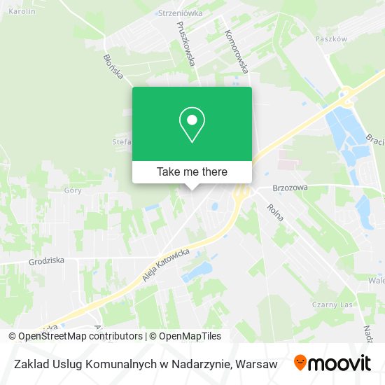 Zaklad Uslug Komunalnych w Nadarzynie map