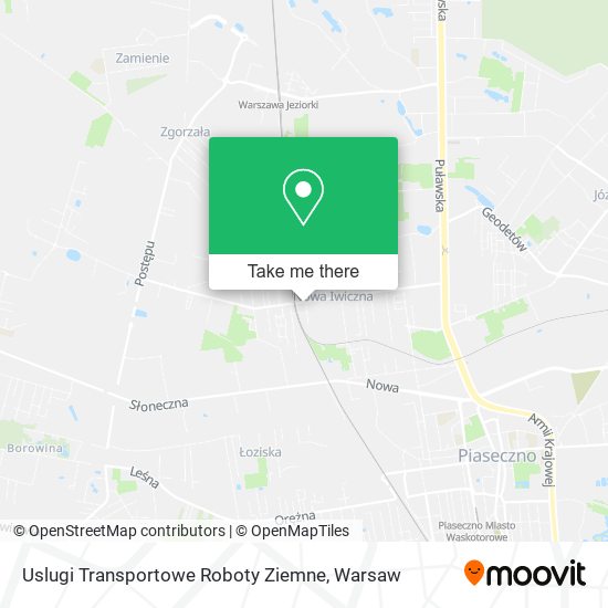 Uslugi Transportowe Roboty Ziemne map