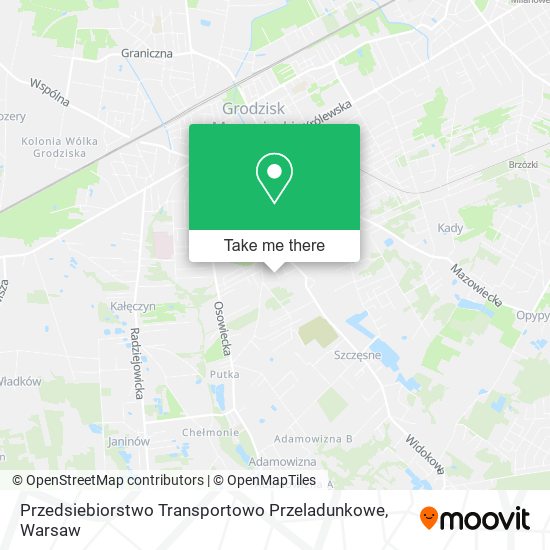 Карта Przedsiebiorstwo Transportowo Przeladunkowe