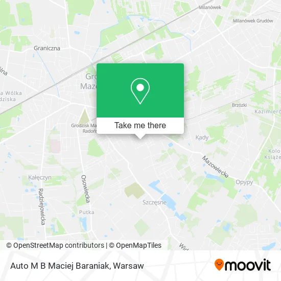 Auto M B Maciej Baraniak map