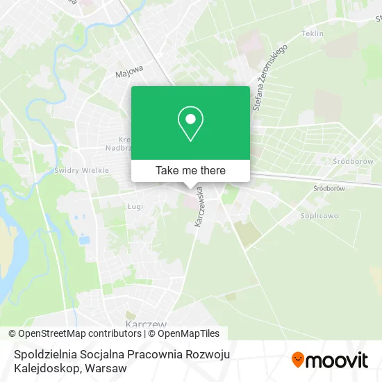 Spoldzielnia Socjalna Pracownia Rozwoju Kalejdoskop map