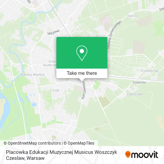 Placowka Edukacji Muzycznej Musicus Woszczyk Czeslaw map