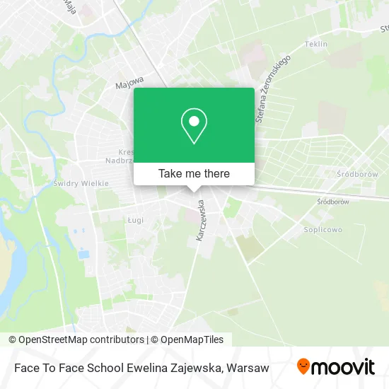 Face To Face School Ewelina Zajewska map