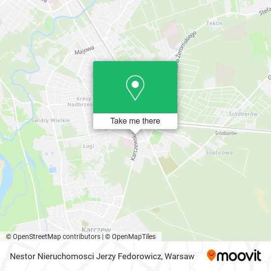 Nestor Nieruchomosci Jerzy Fedorowicz map