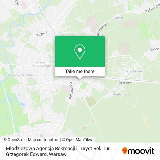 Mlodziezowa Agencja Rekreacji i Turyst Rek Tur Grzegorek Edward map