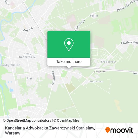 Карта Kancelaria Adwokacka Zawarczynski Stanislaw