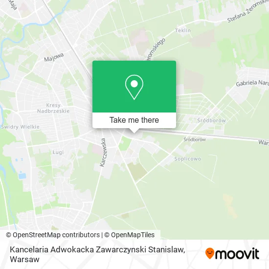 Kancelaria Adwokacka Zawarczynski Stanislaw map