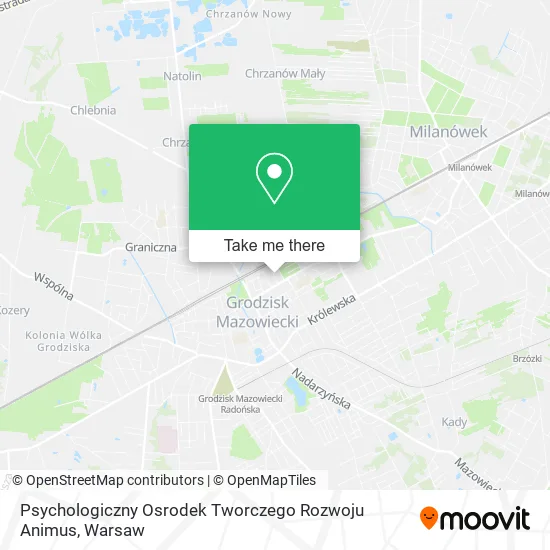 Карта Psychologiczny Osrodek Tworczego Rozwoju Animus