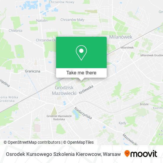 Osrodek Kursowego Szkolenia Kierowcow map