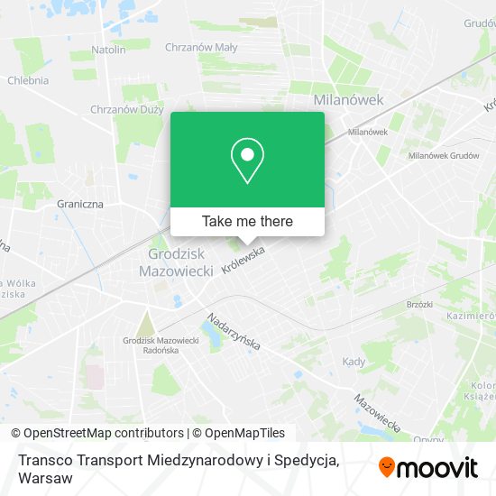 Карта Transco Transport Miedzynarodowy i Spedycja