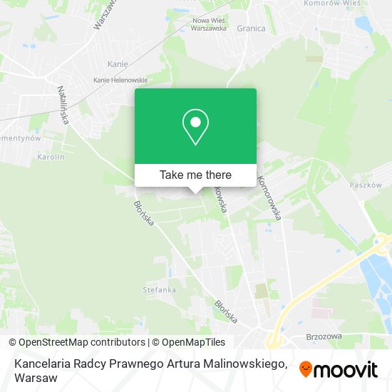 Kancelaria Radcy Prawnego Artura Malinowskiego map