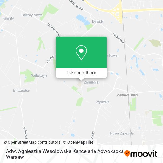 Adw. Agnieszka Wesołowska Kancelaria Adwokacka map