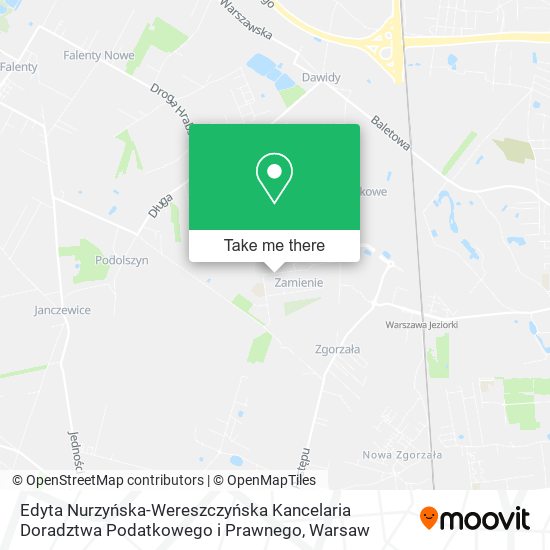 Edyta Nurzyńska-Wereszczyńska Kancelaria Doradztwa Podatkowego i Prawnego map