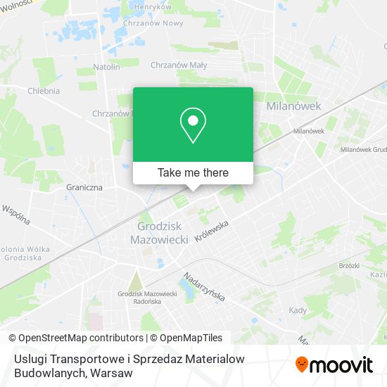 Uslugi Transportowe i Sprzedaz Materialow Budowlanych map